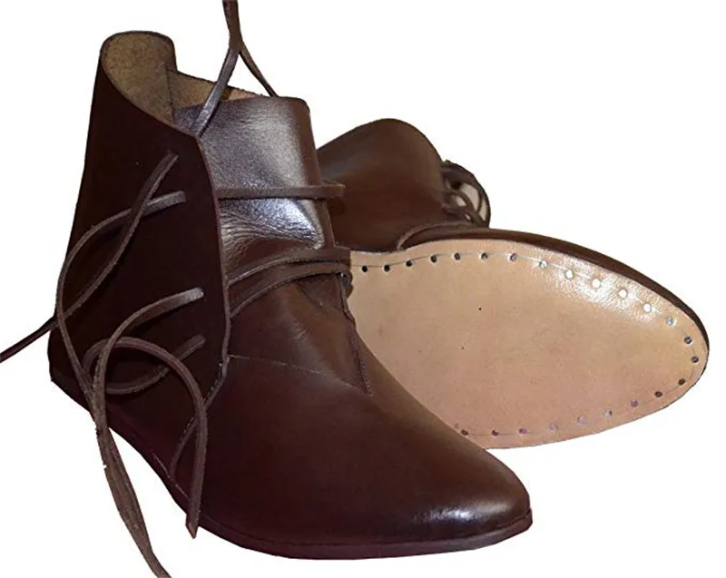Cosplaydiy/мужская кожаная обувь в средневековом стиле; ботильоны в викторианском стиле; обувь в стиле ренессанса; L320