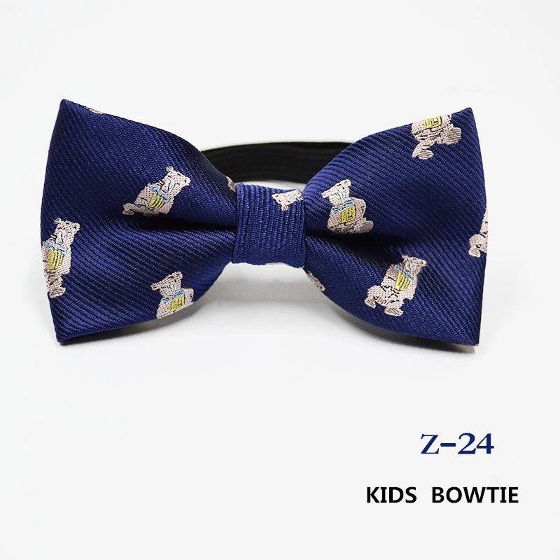 53 цвета, детские галстуки-бабочки, модные жаккардовые галстуки для малышей, детские галстуки, классические полосатые галстуки-бабочки, эластичные галстуки-бабочки - Цвет: Z-24