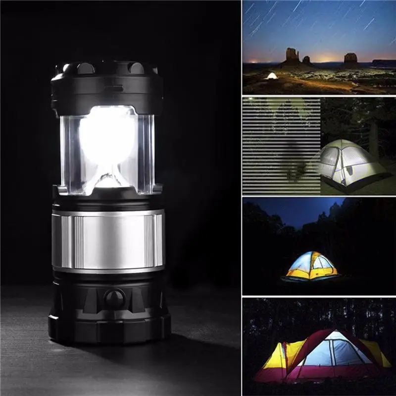Portable Outdoor LED Camping Lantern Solar Lamp Lights Handheld