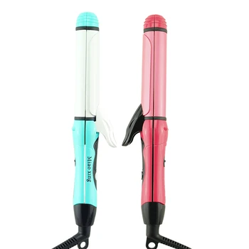 

Blue and Pink 2 in 1 - Mini Curler & Straightener Hot Hair Iron curling ceramic wave Fast Deliver