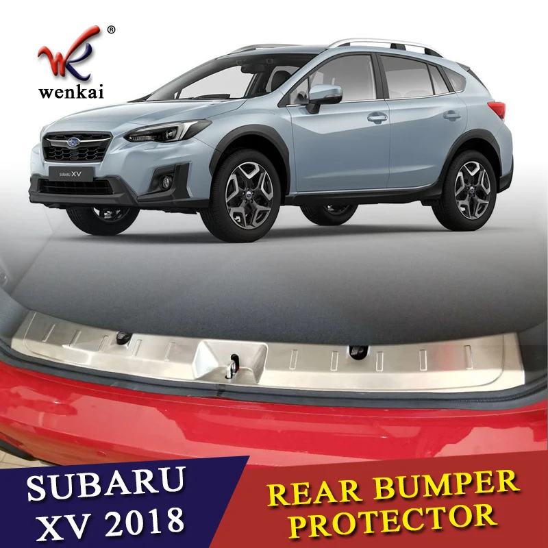 Аксессуары для SUBARU XV 2017 2018 защитная крышка заднего бампера Накладка на порог