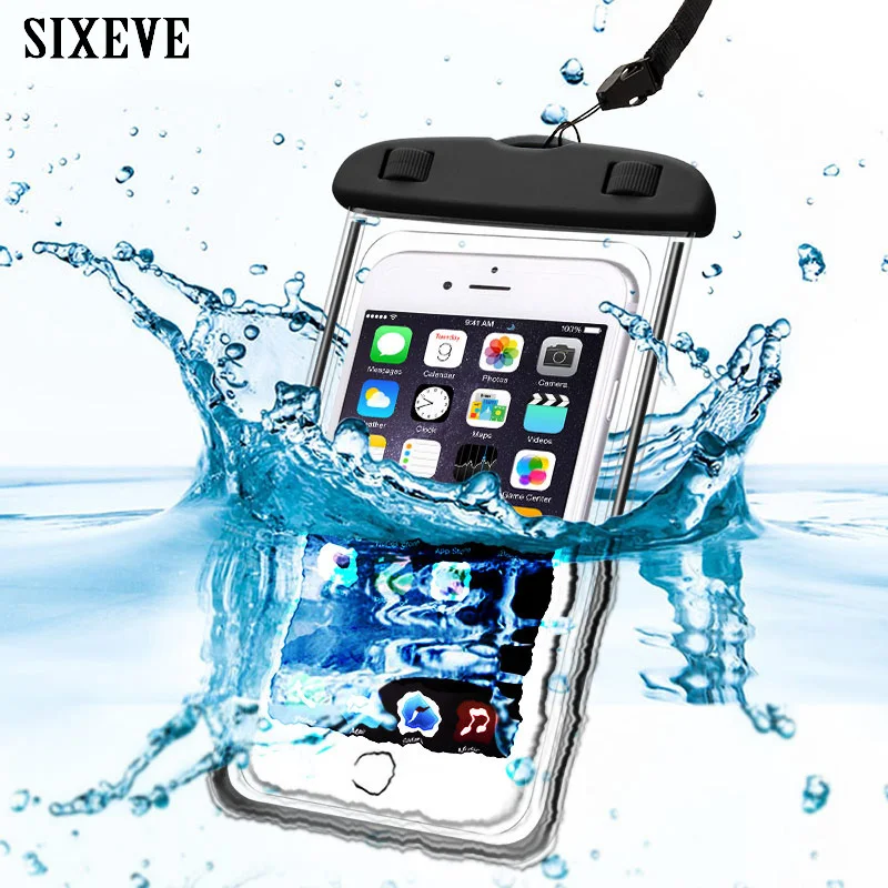 Универсальный Водонепроницаемый Чехол SIXEVE для iPhone X 8 7 6 6s Plus чехол Samsung Galaxy S6 S7 Edge S8