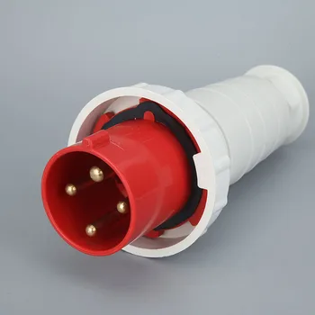 

125A 4Pin 3P+E Novel industrial plug socket connector cable connector 220-380V/240-415V Waterproof IP67