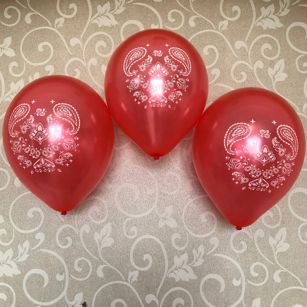 Bandana Print Latex Balloon Farm Western Cowboy Cowgirl Barnyard