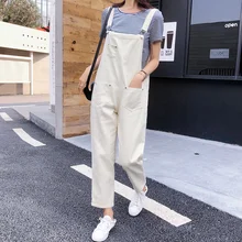 Осенние высококачественные женские повседневные джинсовые комбинезоны, новая Корейская версия модных диких комбинезонов, трендовые женские комбинезоны