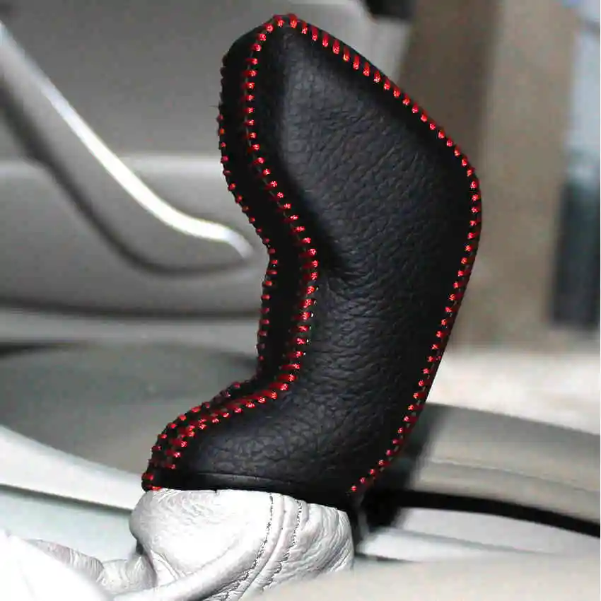 Case for Citroen C5 Automatic Gear Cover DIY Car Styling Genuine Leather Gearshift Konb Collars Black | Автомобили и мотоциклы
