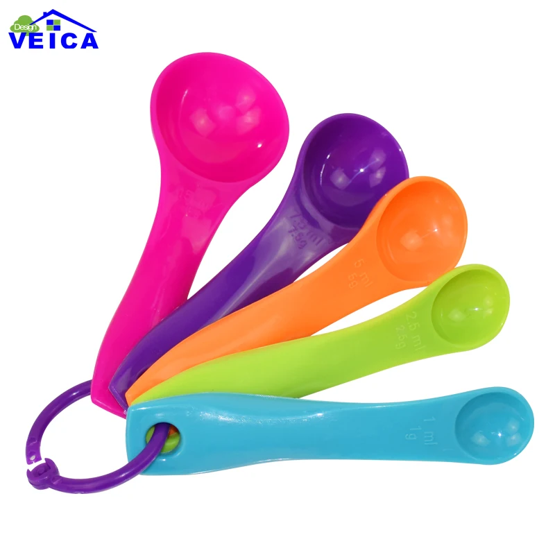 5pcs/lot Colorful Kitchen Colourworks Measuring Spoons Spoon Cup Baking
