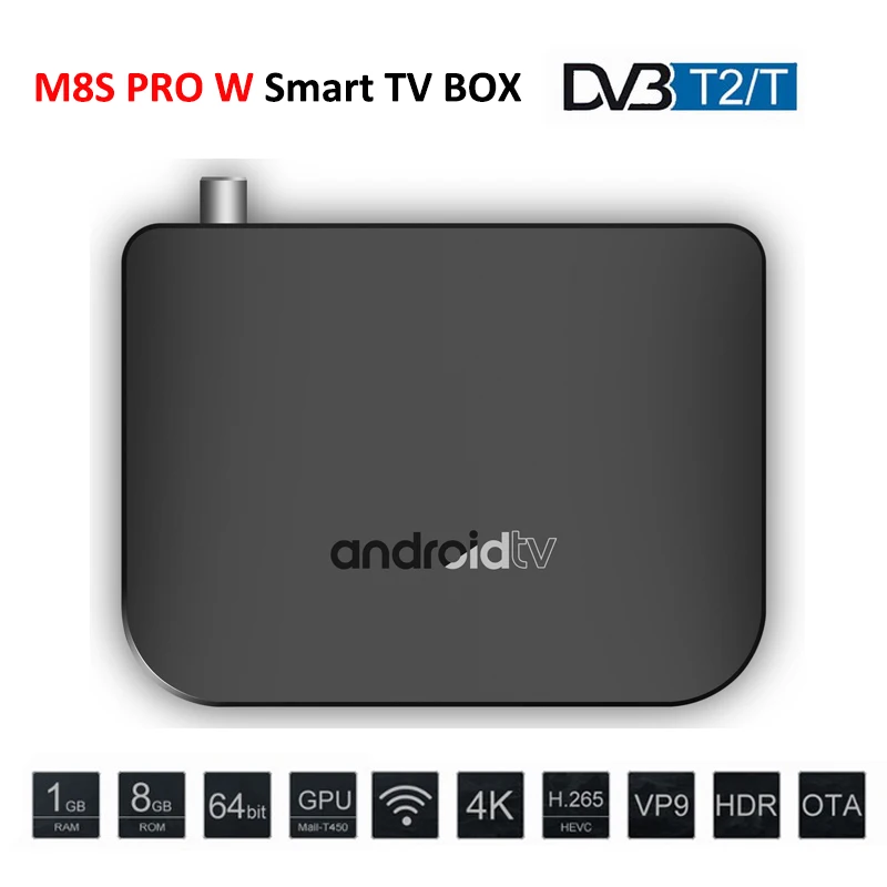 

M8S PLUS DVB-T2 DVB-T Android TV Box Amlogic S905D Quad Core 2.4G WIFI 4K 30fps Support Youtube Google Play Store Smart TV Box