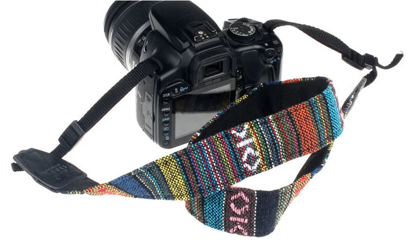 Красочные фото камера ремень хлопок двор шаблон шеи этнический стиль ремень DSLR камера плечевой ремень для Canon Nikon sony