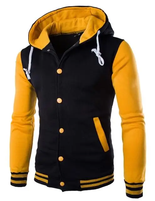 

New Arrival Mens Hooded Solid Color Zipper Casual Hoodie Long Sleeve Casual Sweatshirt Hip Hop Tracksuit Fashion Streetwear