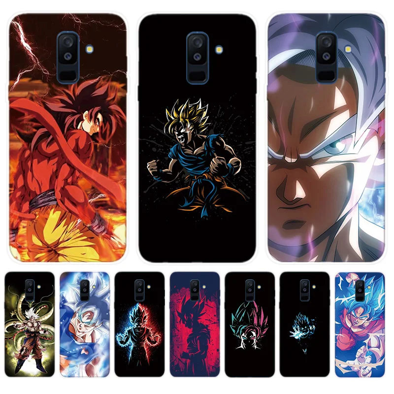 

Soft Phone Case For Samsung Galaxy A6 A8 Plus A5 A7 A9 2018 A3 2017 2016 A6S A8S A9S Pro lite Cover Dragon Ball DragonBall z gok