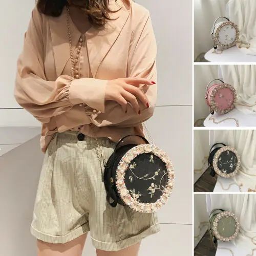 

Women Bag Round Messenger Bag Mini Circular Small Crossbody Bag Purse Handbags