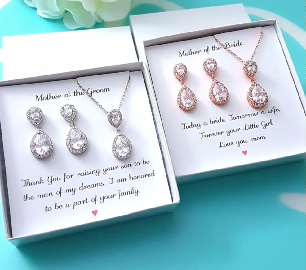 Mom Of Bride Mother Of The Bride Necklace From Bride To Mom On My Wedding Day Mother Of The Bride Gift From Daughter Love Knot Necklace