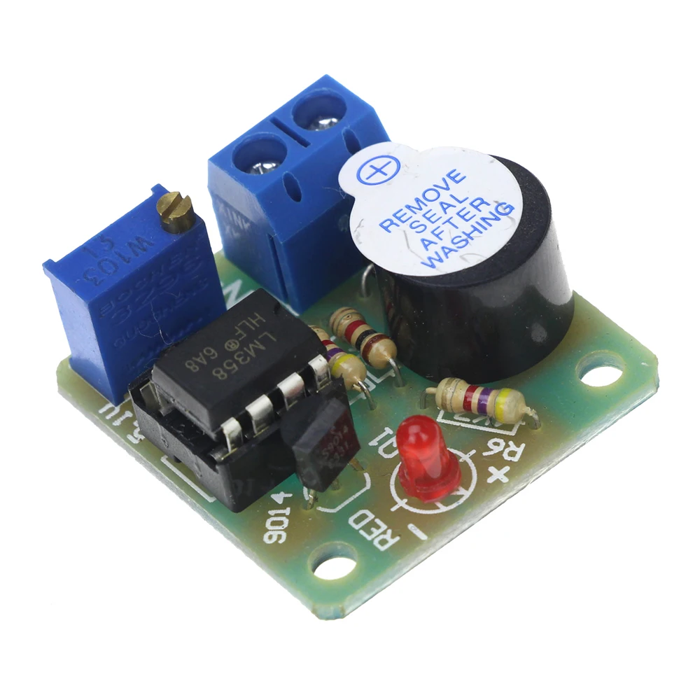 

9V/12V Battery Sound and Light Alarm Against Over-discharge Protection Board Low Voltage /Under Voltage Protection Module