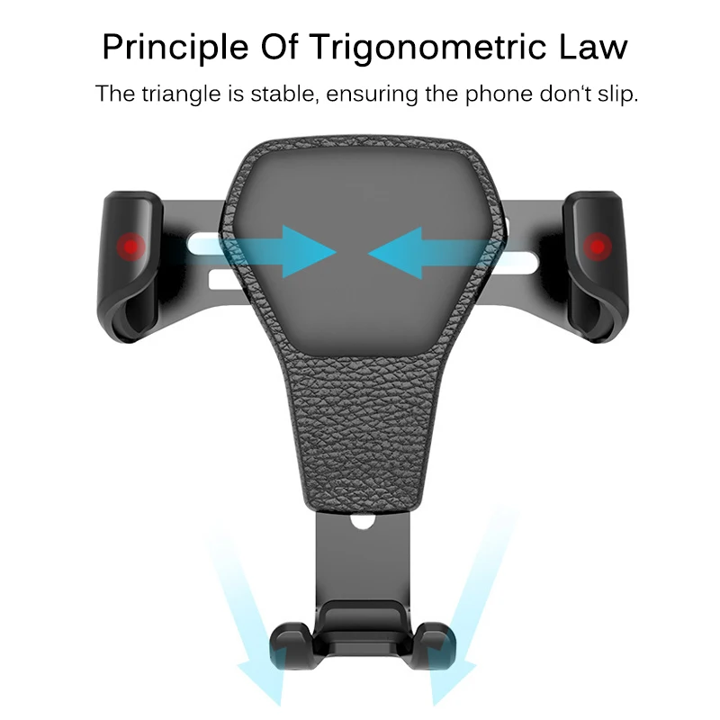 Универсальный автомобильный держатель для телефона гравитационный держатель на вентиляционное отверстие автомобиля в автомобиле для iPhone XS X samsung Xiaomi с одной рукой