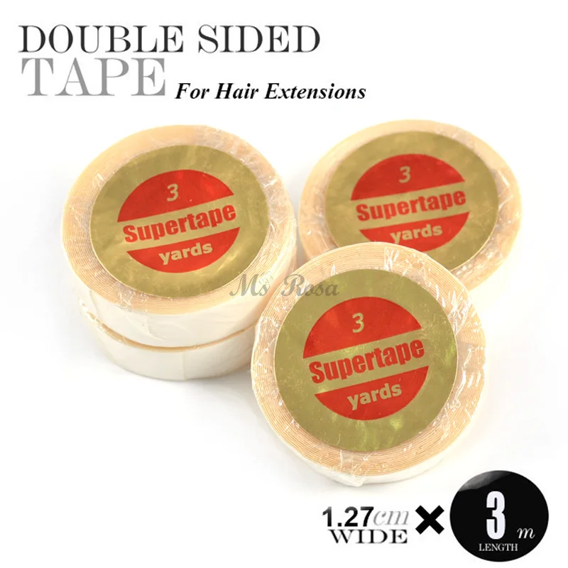 12pcs Supertape Adhesive Double Sided Toupee Tape Hair 3 Yards Medical
