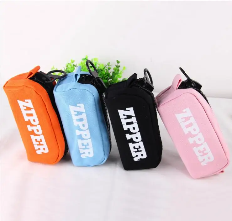 

SML 1pcs School Supplies Pencil-Case Stationery Large Capacity Canvas Pencil Case Pencil Zipper Pencil Pen Bags