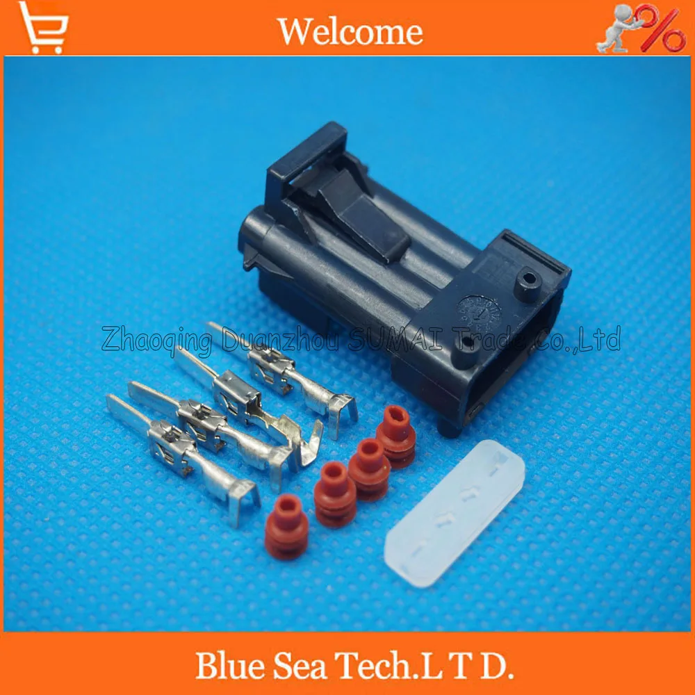 

4 Pin Auto Male plug,car Oxygen sensor plug connector for Beverly, Chery, Citroen etc. Black color