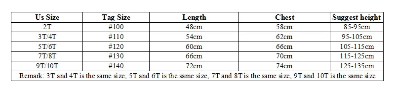girls dress size
