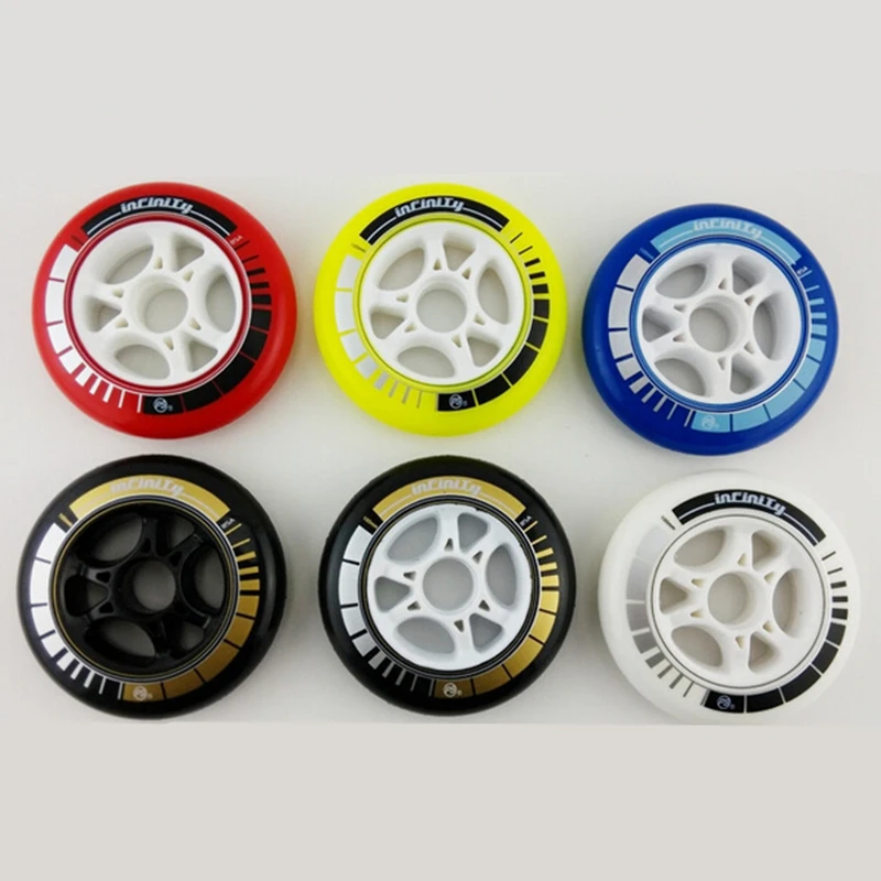 

[Hot!] 8 Pcs/Lot PowerSlide PS Infinity Inline Speed Skates 85A Wheel, 110mm 100mm 90mm All Black for STS Skating Shoes