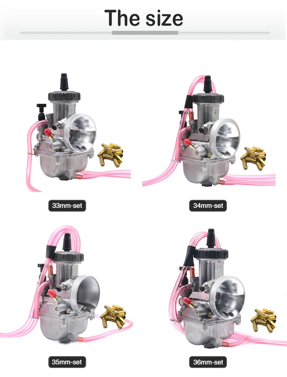 Alconstar-33 34 35 36 38 40 42 мм МОТОЦИКЛ КАРБЮРАТОР PWK Carb с основной струей 2 T 4 T двигатель Dirt Bike Мотокросс мотовездеход квадроцикл гонки