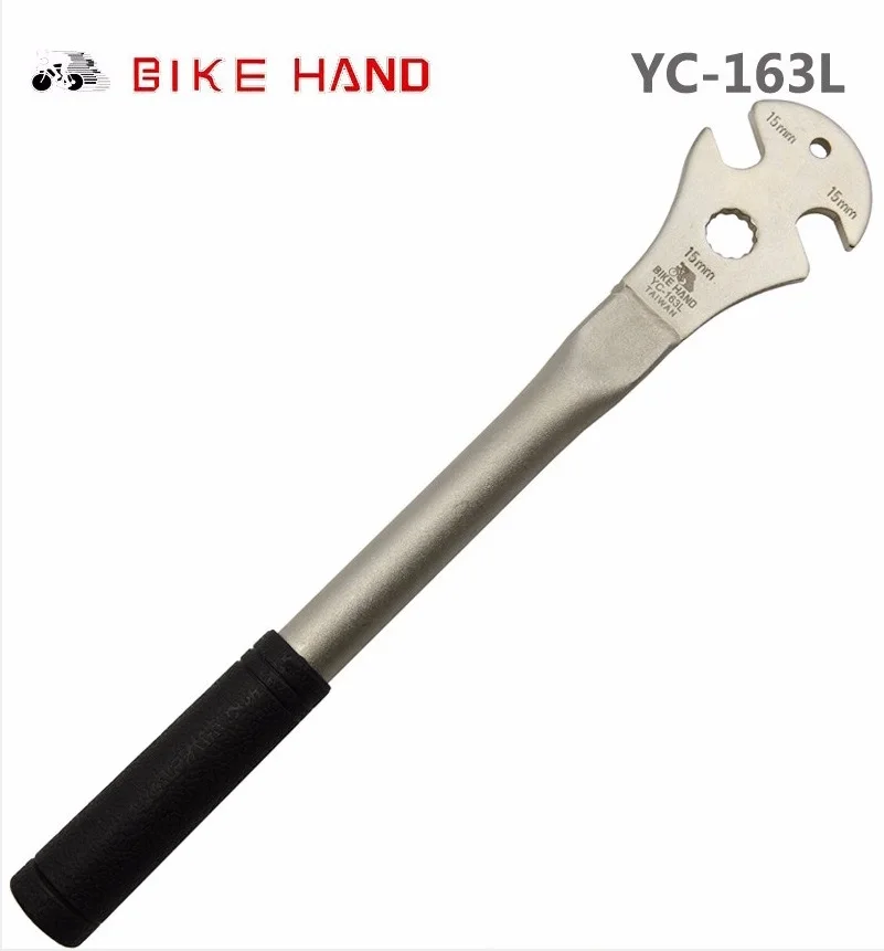 BIKEHAND Горячая велосипедный инструмент MTB велосипед педаль гаечный ключ велосипедные ключи для педалей инструмент для ремонта 15 мм YC-163L