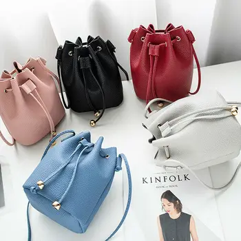 

2019 Newest Hot Fashion Women Bags Japan Style Fringes Bags For Women Drawstring Buckets Single Women Messenger Bag sling bag
