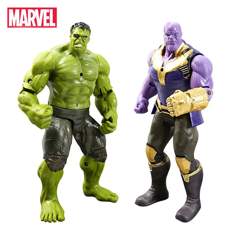 16cm Marvel Avengers Toy Thanos Spiderman Hulk Iron Man Captain America Thor Ant man Action Figure Toys Model Dolls For Kids