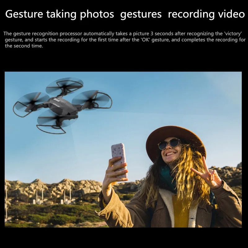 New Drones 720P 1080P HD Camera Optical flow positioning Fixed Height Quadcopter Drone Smart Follow Selfie Dron RC Helicopter