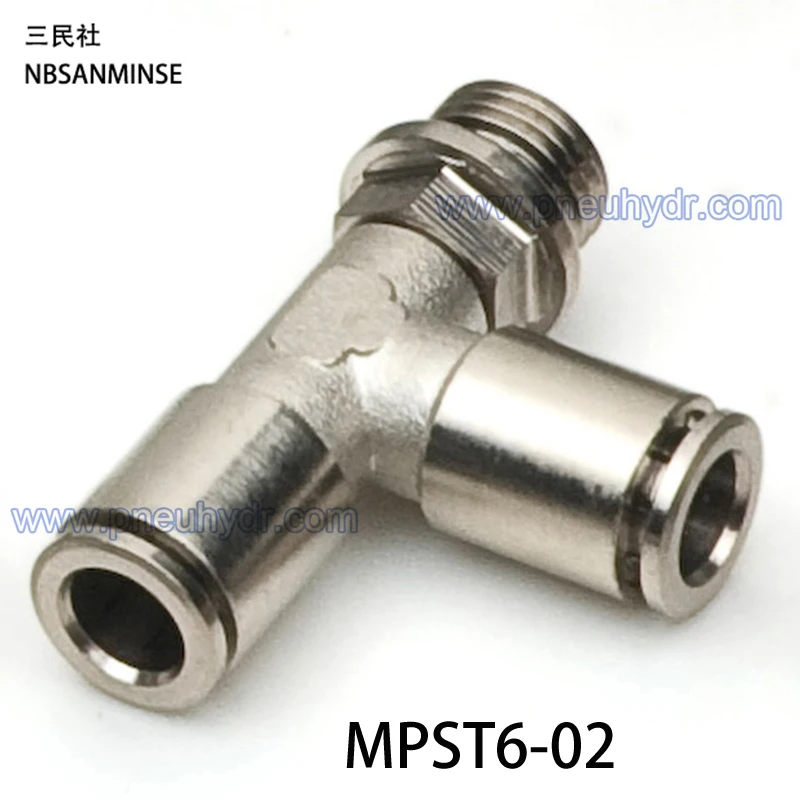 10pcs Lot Mpst6 02 All Metal Fittings Outside Diameter 6
