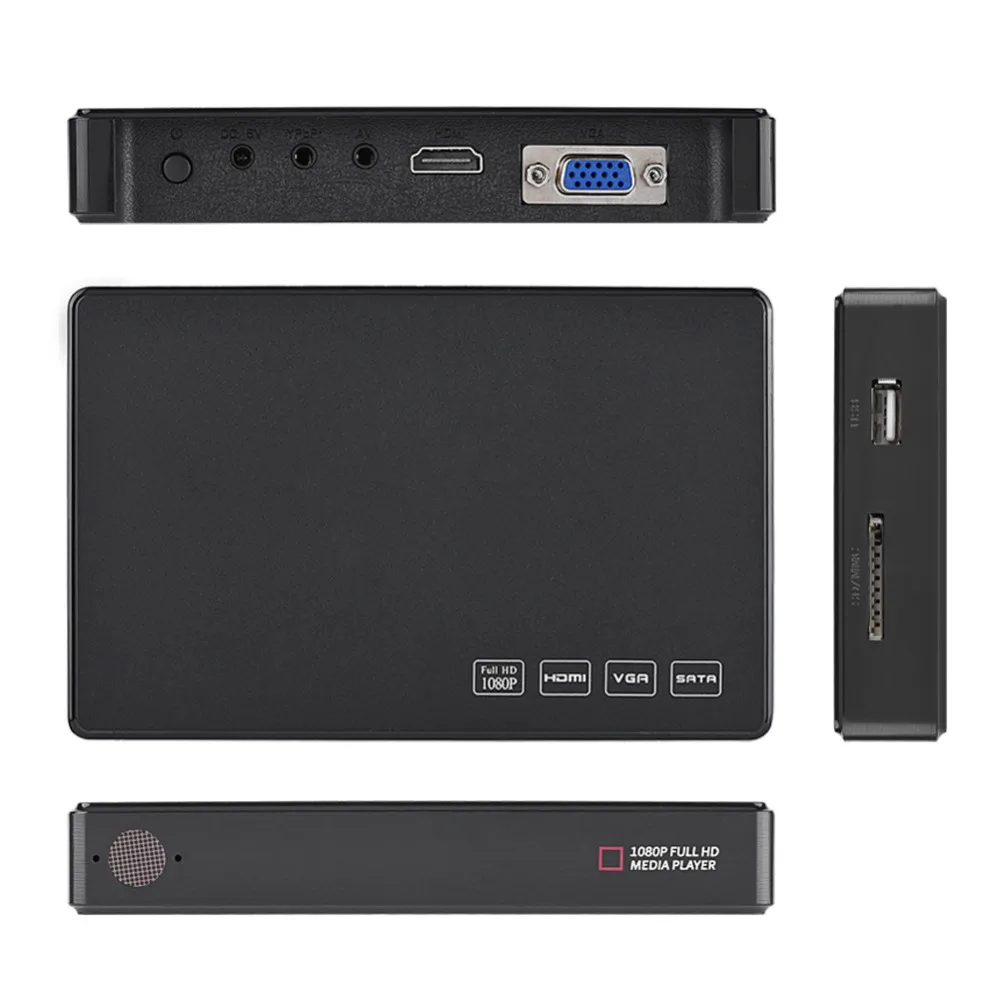 2 5 дюймовый Full HD SATA HDD плеер медиаплеер центр 32 Гб SD/MMC карта стереозвук 1080P видео HDMI