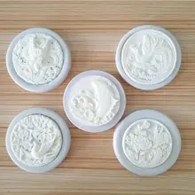 Китайский Fenglong Феникс пион кальмар Ласточка силиконовая форма китайское украшение для свадебного торта шоколадная помадка