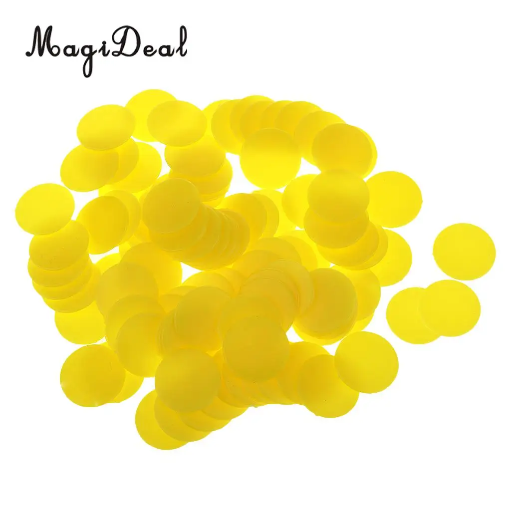 100x 18mm New Plastic Counters Board Game Party Table Game Tiddlywinks Teaching Aid Math Counting Toys for Kids Children