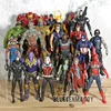 Figurine d'action de collection en PVC Marvel, les Avengers, Spiderman, Captain America, Iron Man, modèle de jouet pour enfants, 21 pièces/ensemble ► Photo 2/5