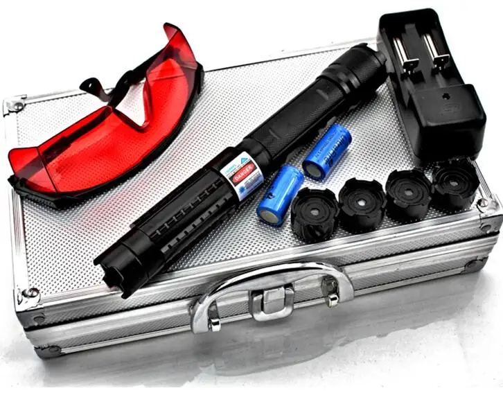 

Most Powerful 500000mw 500W 450nm High Power Blue Laser Pointers Flashlight Burn Match Candle Lit Cigarette Wicked LAZER Torch
