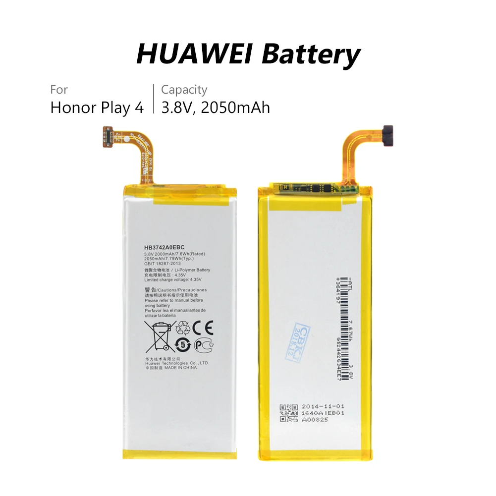 Batteria 2000mAh Per Huawei Ascend P6: HB3742A0EBC, P6-U06, P6-C00 E Altri Modelli – Sostitutiva Li-Po