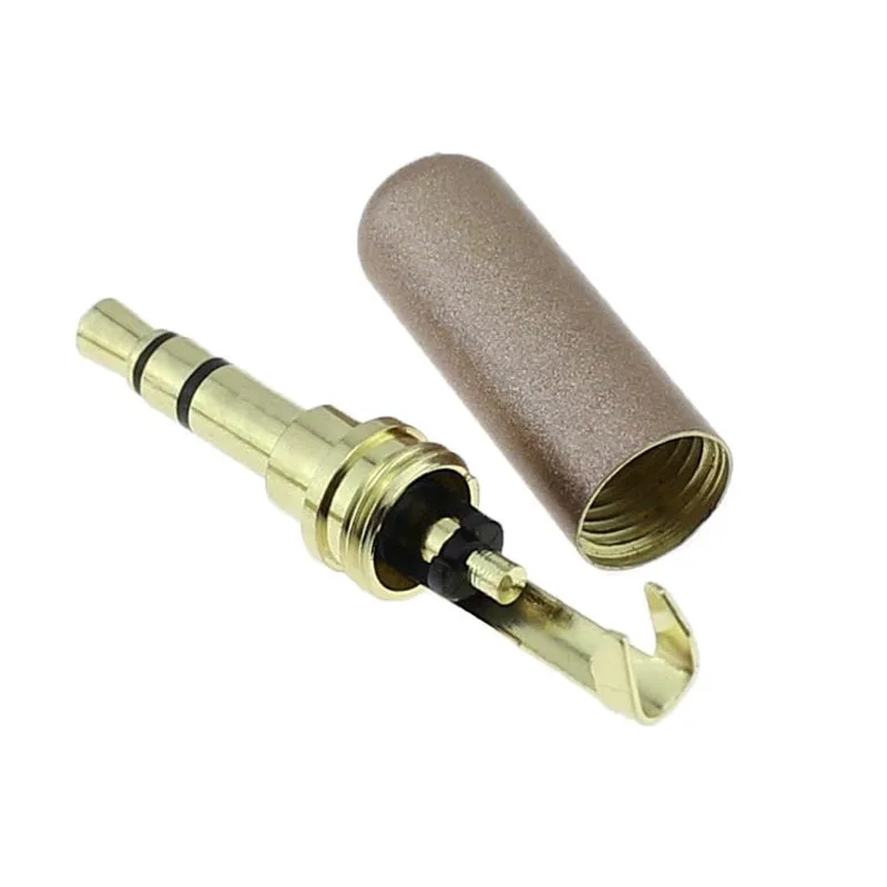 50pcs High Quality Audio Connector Jack 3 5mm Cable Adapter Headphone Plug 3 5MM Stereo Audio Plug Dual Channel Plug