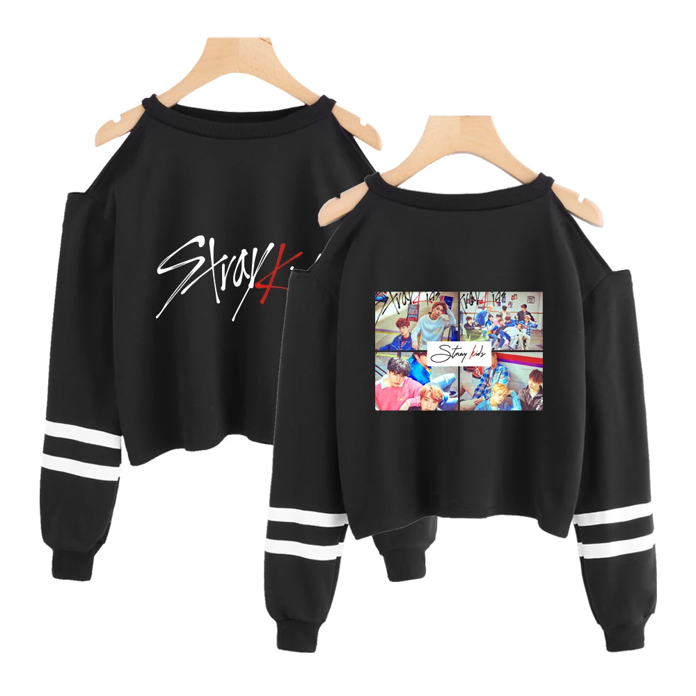 Stray Kids Off Shoulder Sweatshirts New Series - Image 2