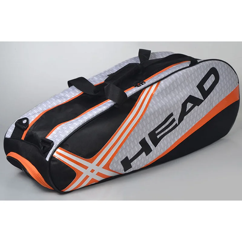 Head Professional Tennis Bag Racket Backpack Badminton Single Shoulder Bag Travel Hiking Outdoor Sports for 6 -9 Rackets In