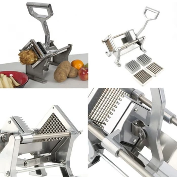 

Manually Aluminum Alloy Horizontal Suction Cup Cutting Machine Fries Machine Potato Radish Cucumber-US Stock