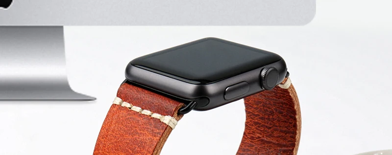 MAIKES Замена для Apple Watch Band 44 мм 40 мм 42 мм 38 мм серия 4 3 2 1 iWatch браслетный ремешок для часов масло воск кожаный ремешок для часов