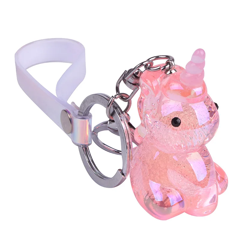 

Acrylic Crystal Keychain Creative Cartoon Unicorn Pendant Car Bag Keychain Pendant Hanging Gifts