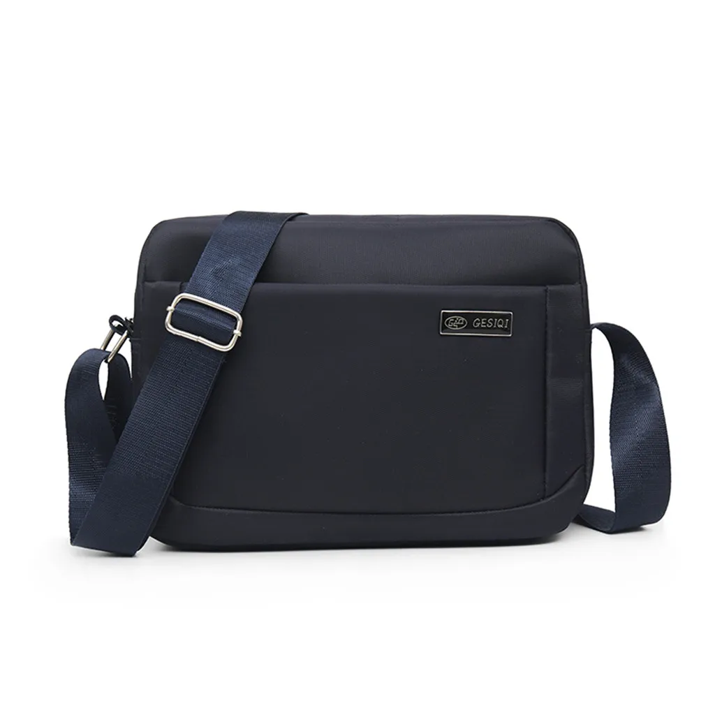 Новое поступление, многофункциональная Мужская нейлоновая сумка, дорожная сумка, сумки-мессенджеры, вместительная мужская повседневная сумка через плечо - Цвет: Blue