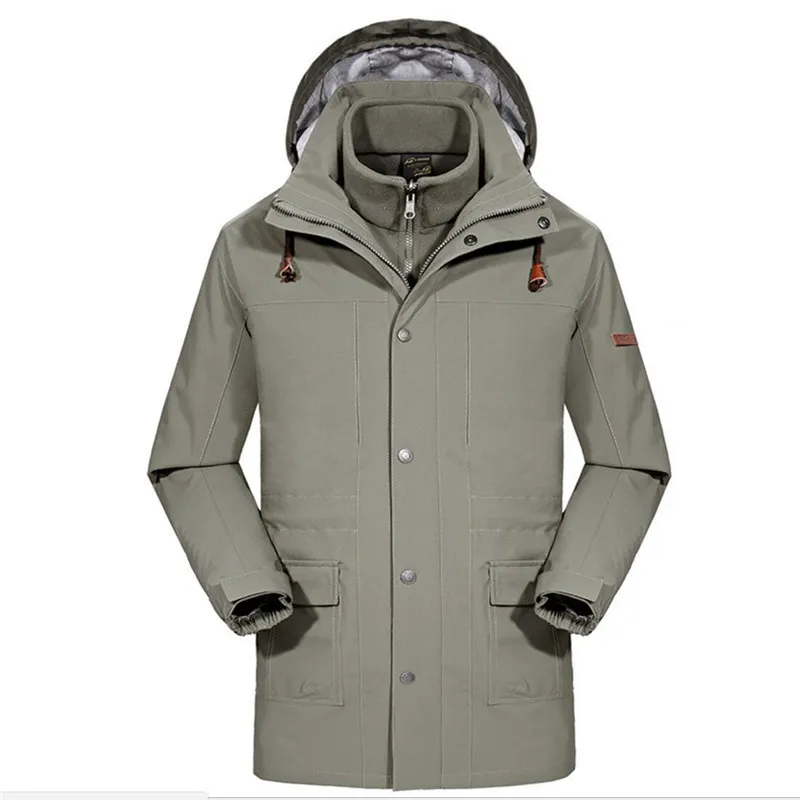 

Free Shipping-NEW Laynos Men Autumn/Winter Outdoor Mountaineering 3in1 Mid-long Removable Thicken Fleece Jackets 170A512A
