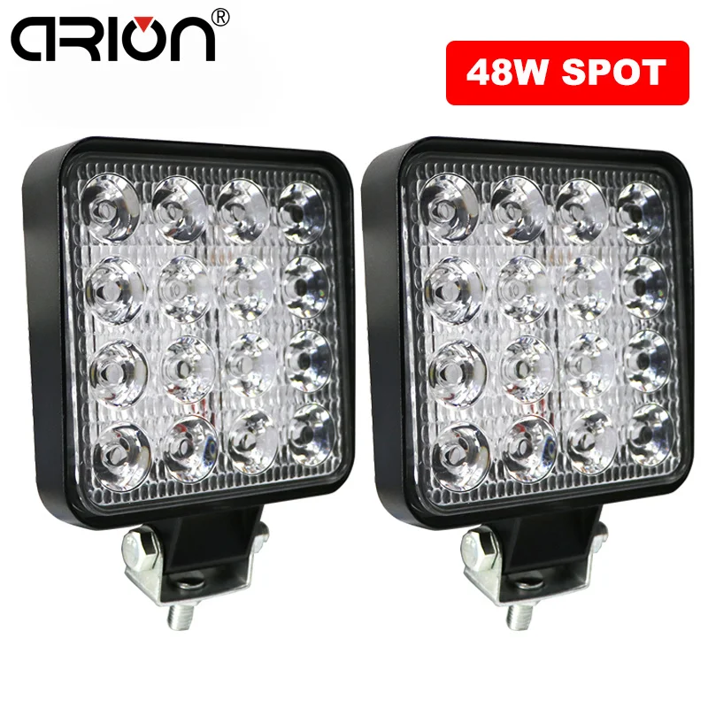 

4inch 10cm 18W 27W 48W Offroad Car 4WD Truck Tractor Boat Trailer 4x4 SUV ATV 12V Spot Flood LED Light Bar LED Work Light