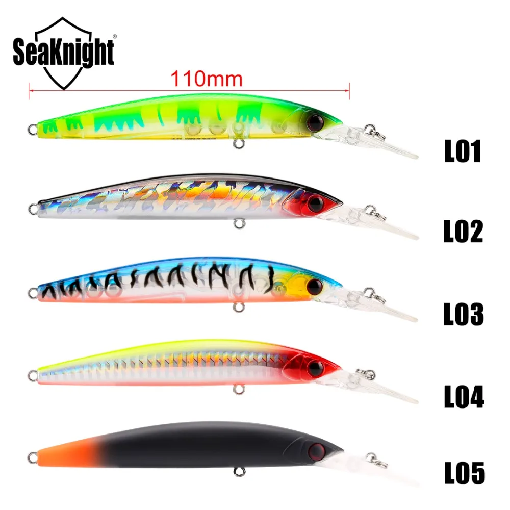 SeaKnight SK045 гольян 16,3 г 110 мм 0-2,5 м рыболовная приманка 1 шт. жесткая приманка плавающая Рыболовная Приманка VMC крючок морская речная Озеро Рыбалка