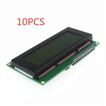 10 шт. ЖК-модуль желто-зеленый экран IIC/I2C 2004 5 V lcd forarduino предоставляет файлы для библиотеки