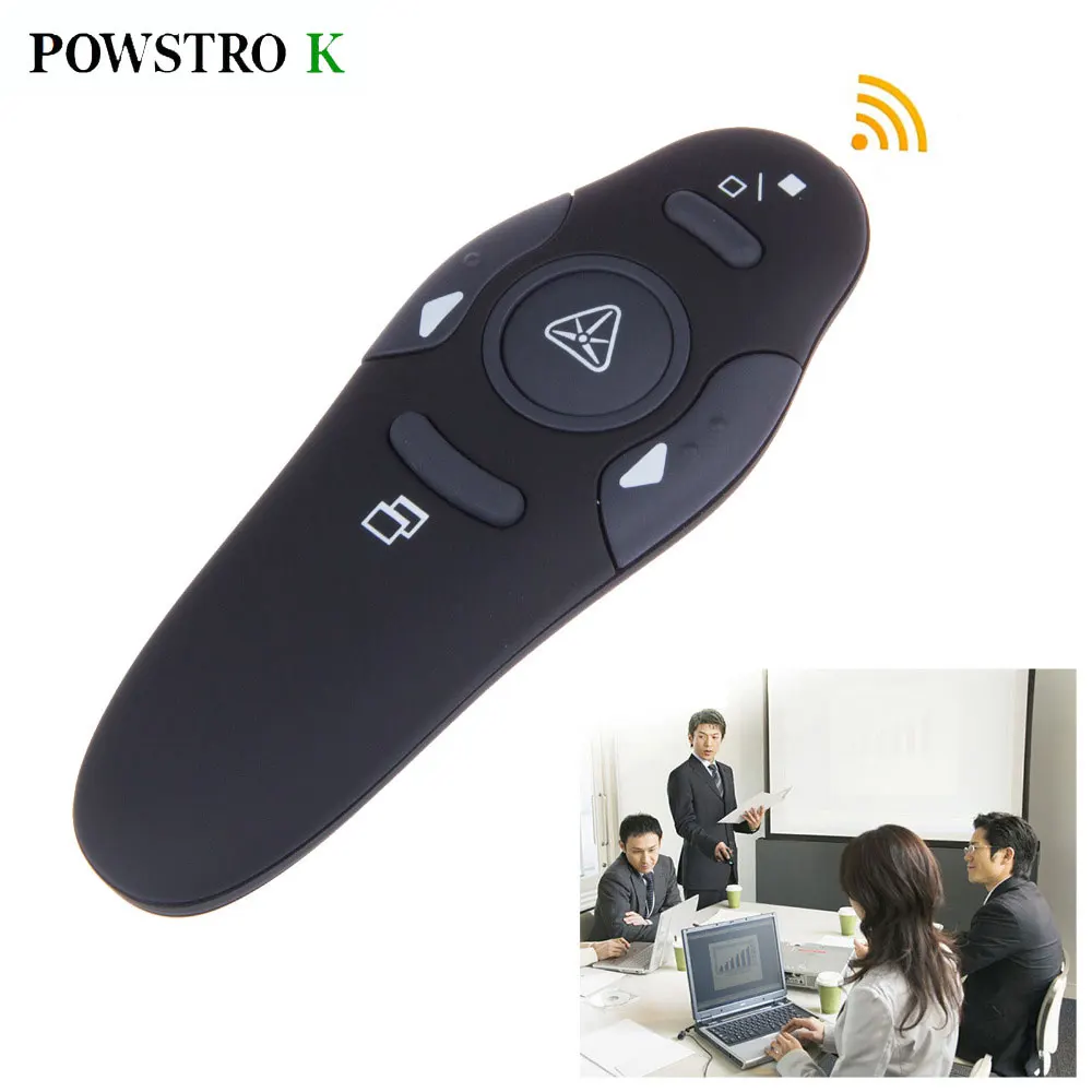 Buy POWSTRO K RF 2.4GHz USB Wireless Presenter Laser Pointer PPT Remote Control