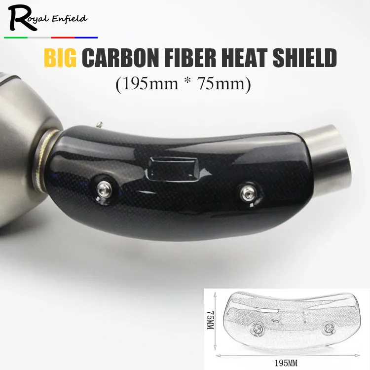 

Free shipping Motorcycle Exhaust Muffler Cover Carbon Fiber Color Protector Heat Shield Cover Guard TMAX530 CB400 CBR300 Z750