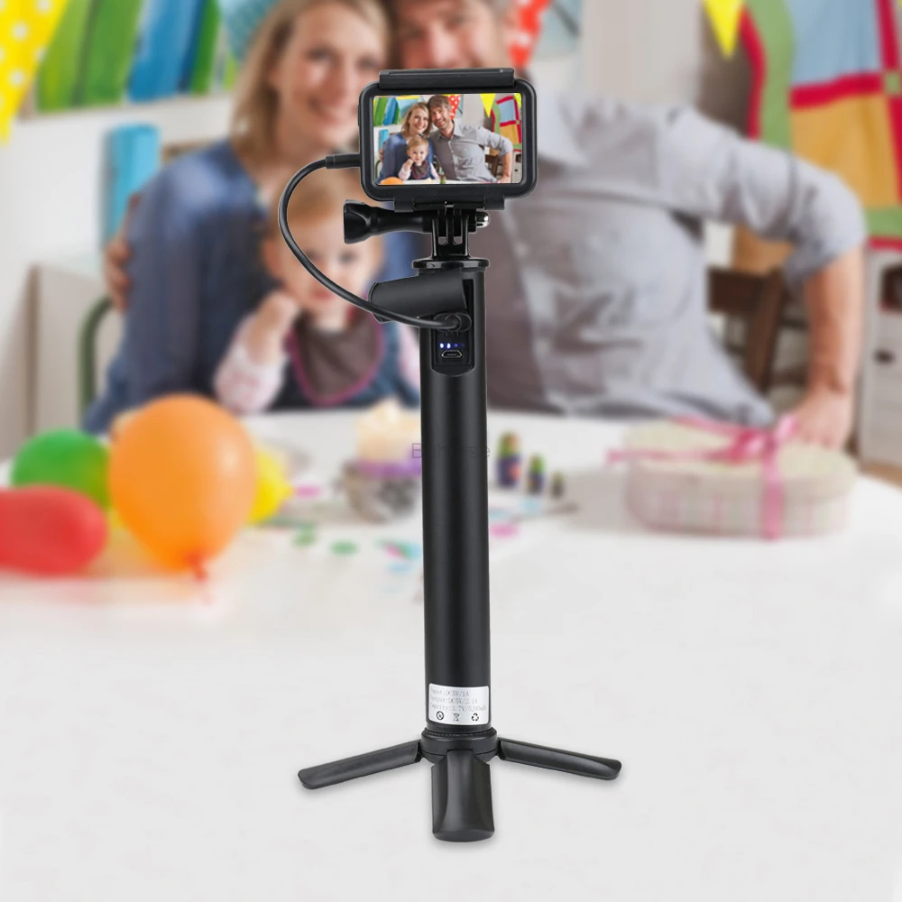 

DJI Osmo Action Charging Handle Sport Camera Power Bank Charger Extension Tripod Self Stick Handle Bracket For DJI OSMO Pocket